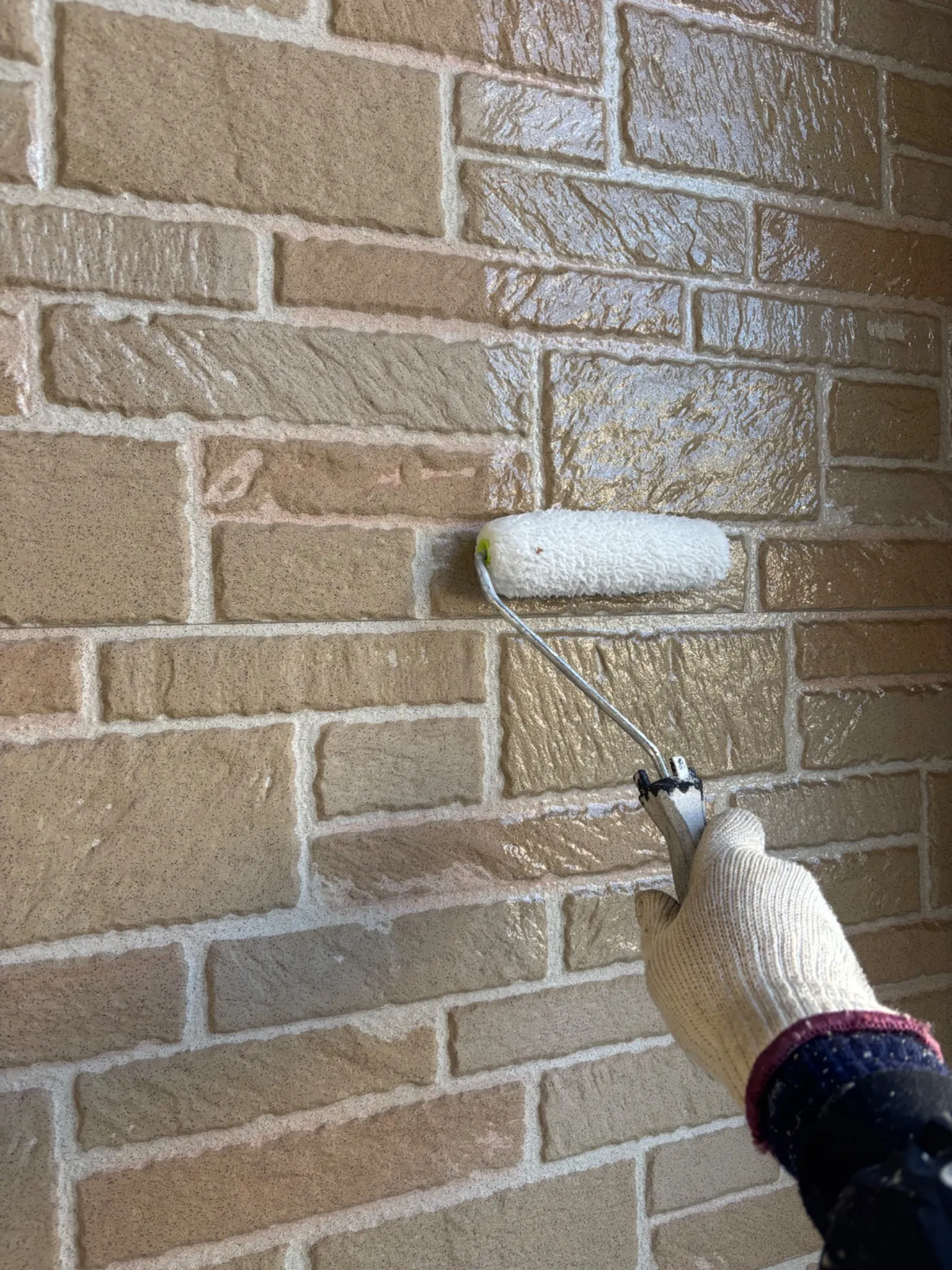 市原市戸建塗装工事 下塗り、中塗り