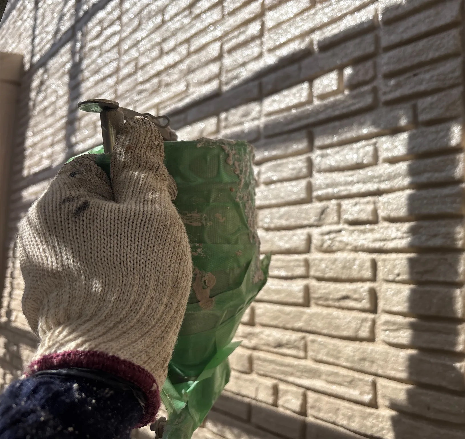 【市原市 外壁塗装】日本ペイント水性ペリアートで多彩模様仕上げ｜戸建て施工事例